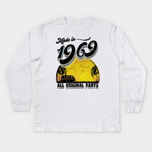 Made in 1969 All Original Parts Kids Long Sleeve T-Shirt